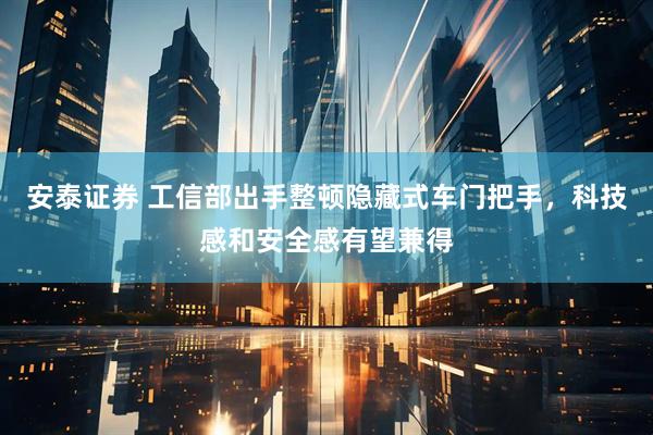 安泰证券 工信部出手整顿隐藏式车门把手，科技感和安全感有望兼得