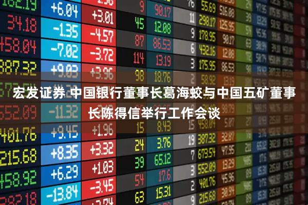 宏发证券 中国银行董事长葛海蛟与中国五矿董事长陈得信举行工作会谈