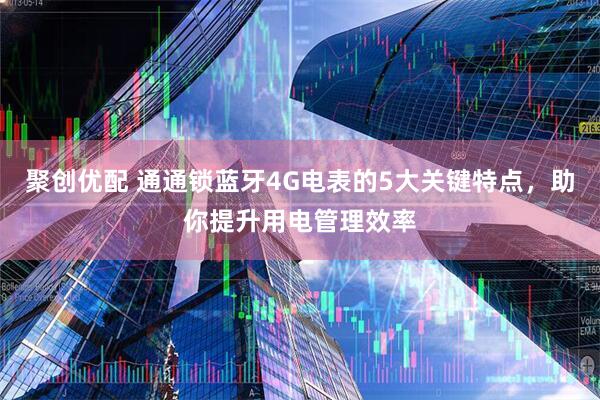 聚创优配 通通锁蓝牙4G电表的5大关键特点,助你提升用电管理效率
