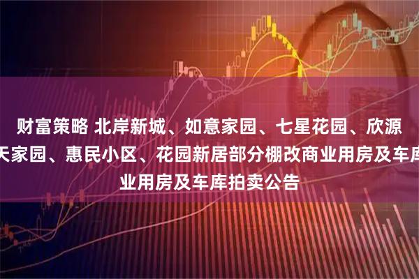 财富策略 北岸新城、如意家园、七星花园、欣源小区、海天家园、惠民小区、花园新居部分棚改商业用房及车库拍卖公告